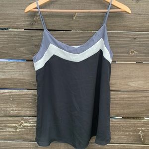 Black and Gray Colorblock Cami